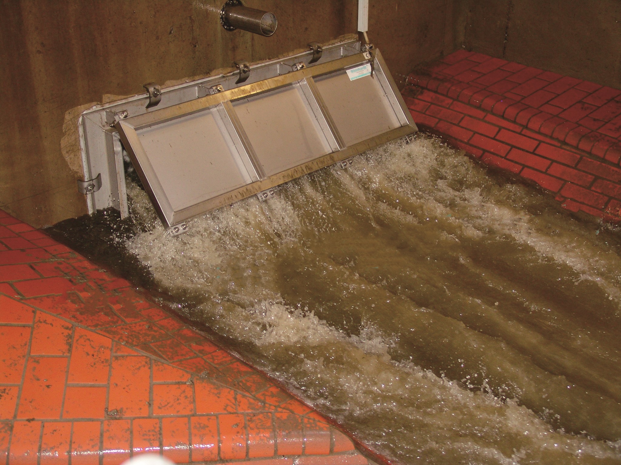 大型攔蓄衝洗門